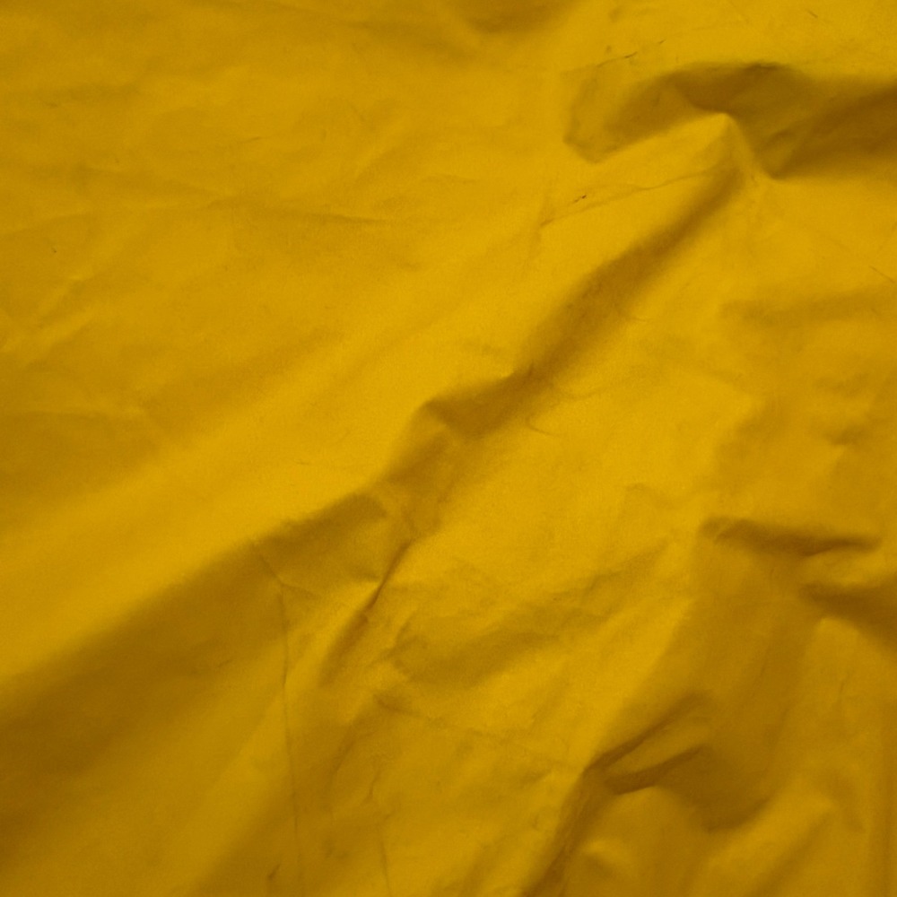 Chris-Craft Vintage Yellow PVC Nylon Rain Jacket Mens Medium Hooded Slicker 7022 - Picture 11 of 14